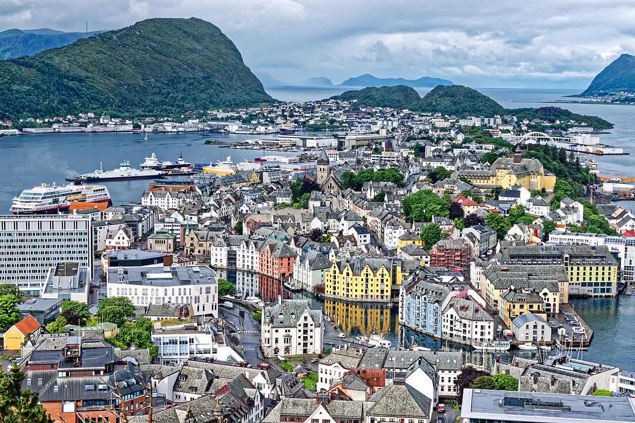 Porto di Alesund, Norvegia