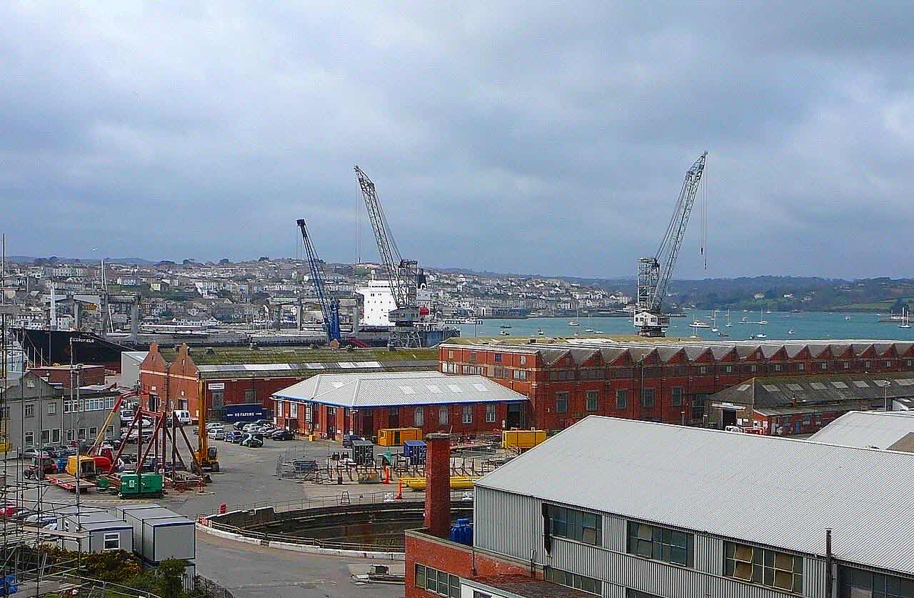 Puerto de Falmouth Harbour, Gran Bretaña