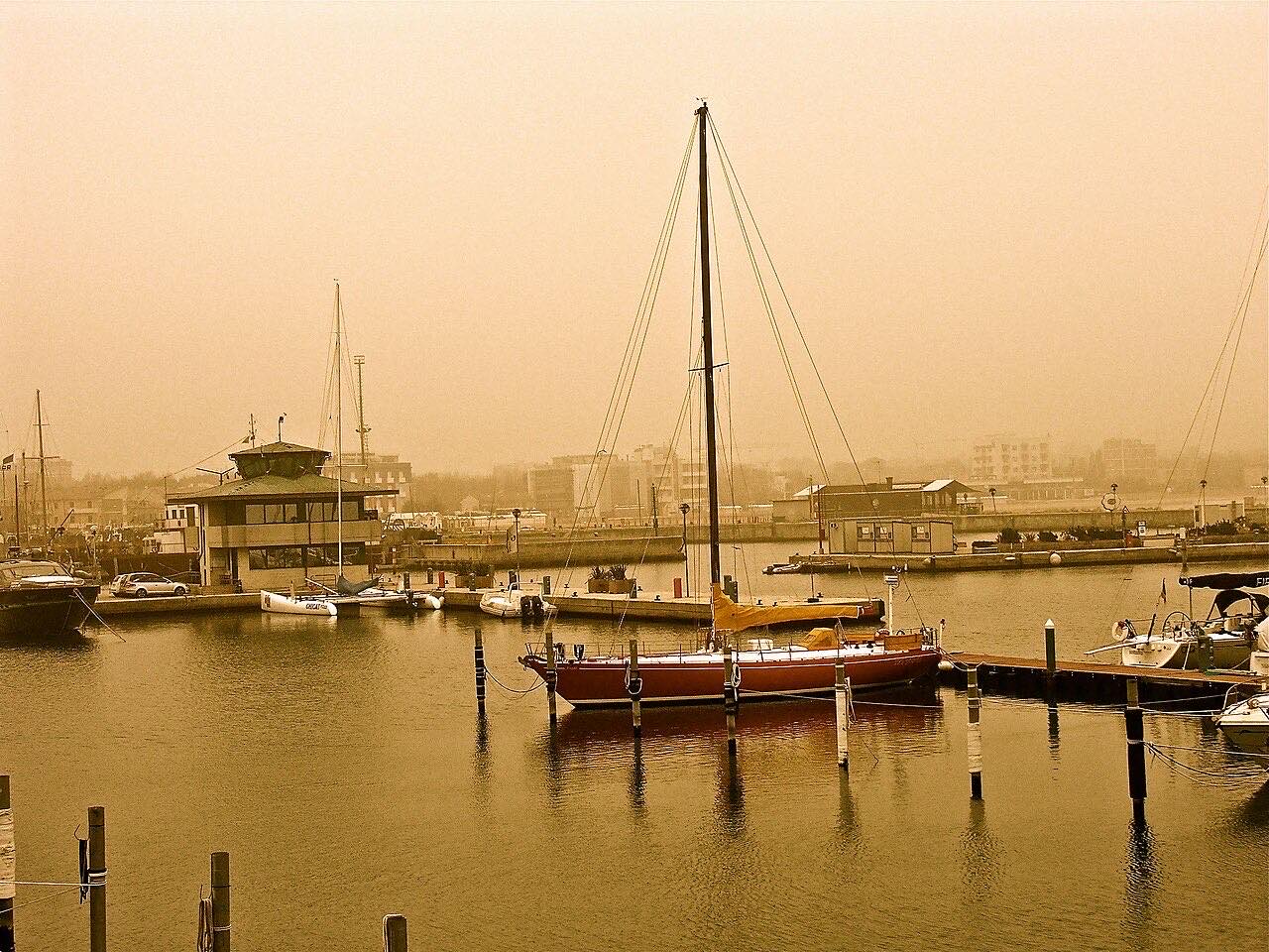 Hafen Fano, Italien