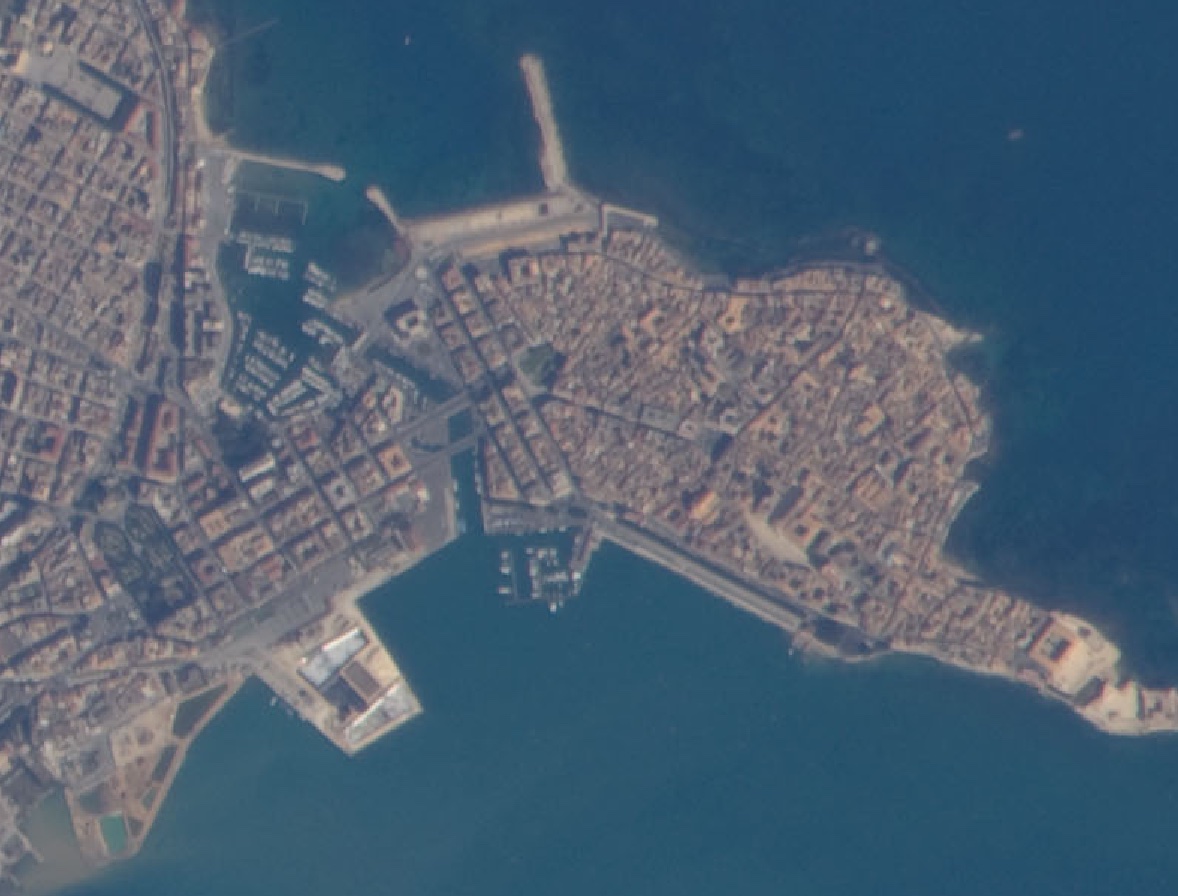 Porto di porto di Siracusa, Italia