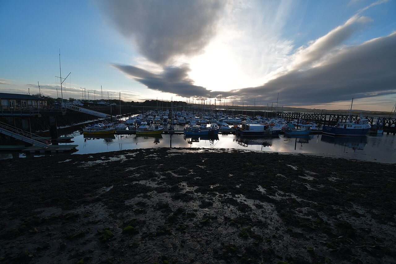 Hafen Warkworth Harbour, Großbritannien